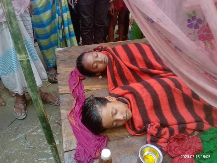 গোবিন্দগঞ্জে নানা বাড়ী বেড়াতে ডোবায় পড়ে দুই শিশুর মৃত্যু