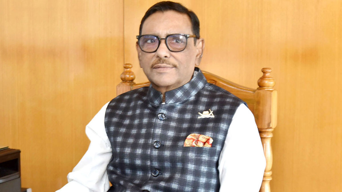মির্জা ফখরুল অর্বাচীনের ন্যায় মিথ্যার ফুলঝুরি ছড়িয়েছেন : কাদের