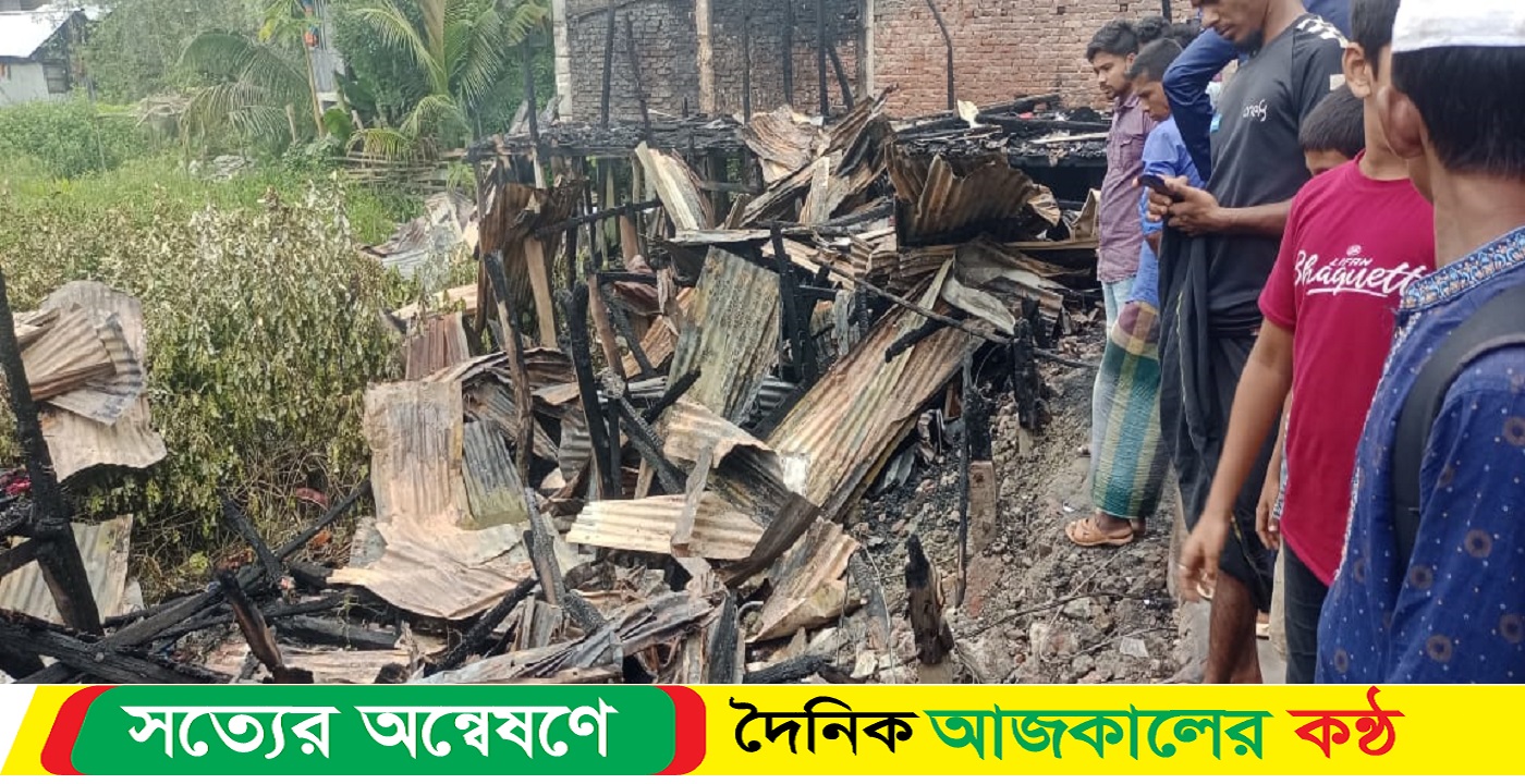 রাঙ্গাবালীতে আগুন, সাতটি দোকান পুড়ে ছাই