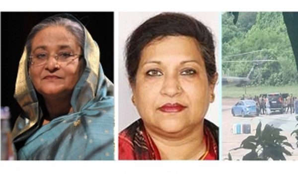 রেহানা ফিরছেন লন্ডন, হাসিনাকে না!