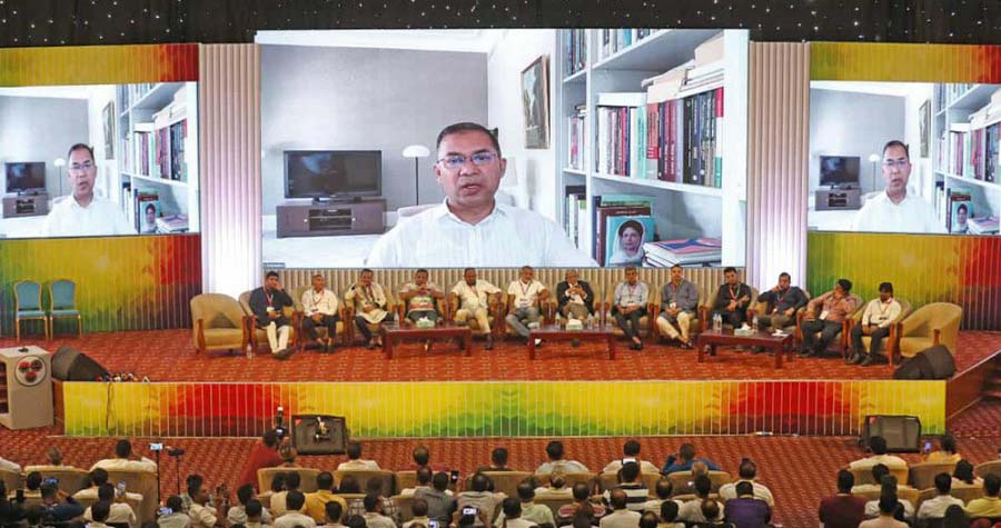 ভোট দিলে ধানের শীষে, দেশ গড়বো মিলেমিশে: তারেক রহমান