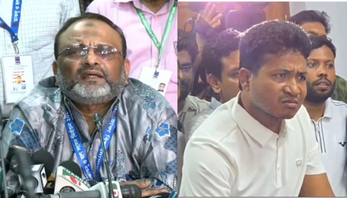 ঢাবি ছাত্রদল সভাপতি টেবিল চাপড়ে উপাচার্যকে ধমকালেন