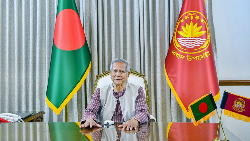 <h5>প্রধান উপদেষ্টা</h5> <h3>মহানবী (সা.) এর অনুপম জীবনাদর্শ বিশ্বে শান্তি ও কল্যাণ নিশ্চিত করতে পারে</h3>