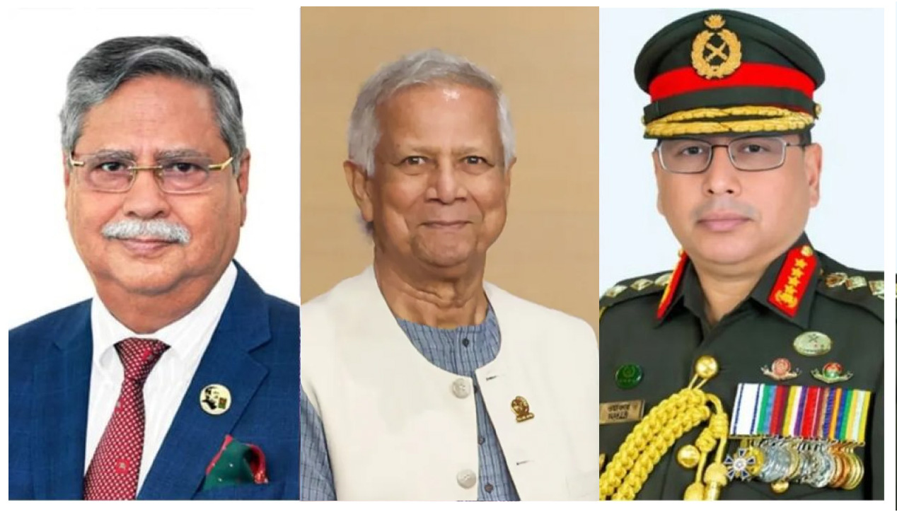 রাষ্ট্রপতি ও প্রধান উপদেষ্টার সঙ্গে সেনাপ্রধানের সাক্ষাৎ