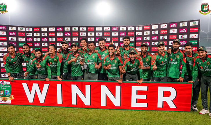 ১৯ মাস পর ঘরের মাঠে ওয়ানডে সিরিজ জয়ে উল্লাস টাইগারদের
