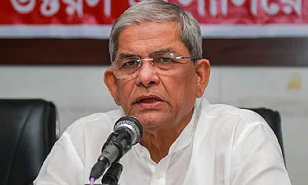 <h5>মির্জা ফখরুল</h5> <h3>গণতন্ত্রে ফেরার একমাত্র পথ অবাধ নির্বাচন</h3>