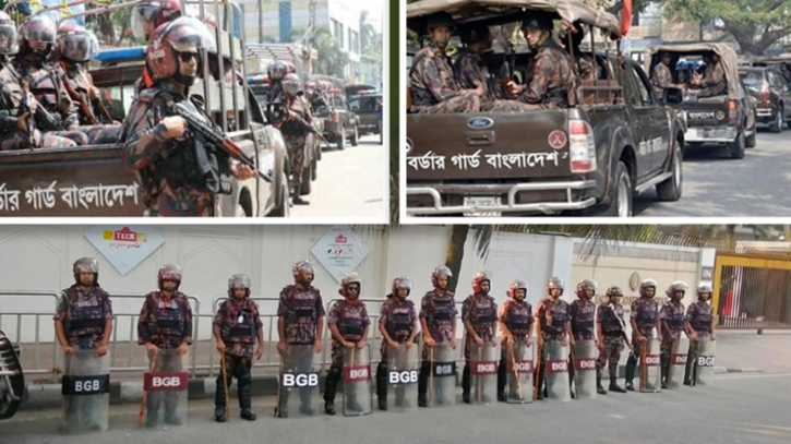 ঢাকা ও আশপাশের জেলায় বিজিবি মোতায়েন
