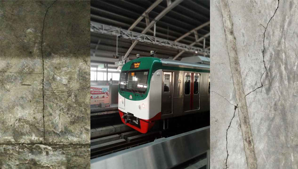 ভূমিকম্পে মেট্রোরেলের ছয় স্টেশনে ফাটল