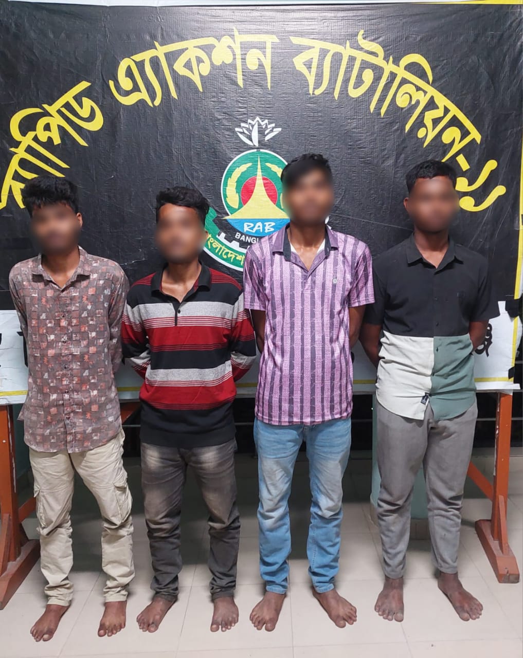 রূপগঞ্জে ৩০০ ফিটে বাইক ডাকাতির ঘটনায় চারজন গ্রেফতার