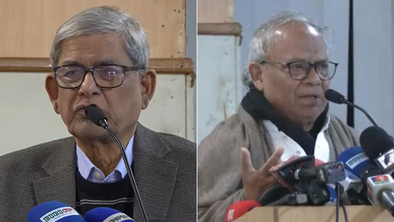 <h5>মায়ের ছায়া থেকে বঞ্চিত হলো জাতি</h5> <h3>খালেদা জিয়ার মৃত্যুতে সংবাদ সম্মেলনে কাঁদলেন মির্জা ফখরুল ও রিজভী</h3>