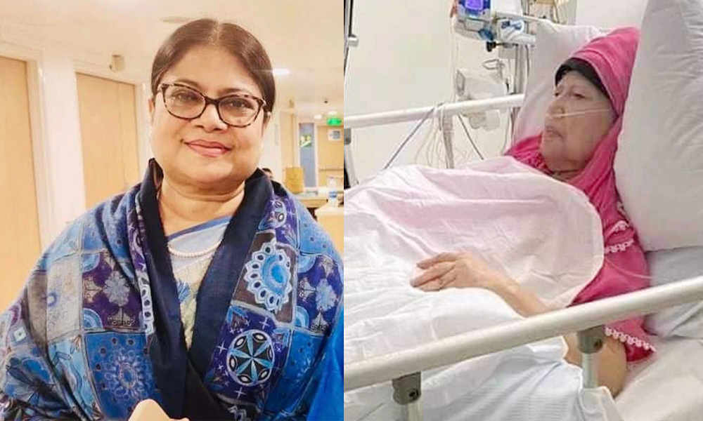 ম্যাডাম নল দিয়ে খাবার ও ওষুধ নিচ্ছেন, জানালেন কনকচাঁপা