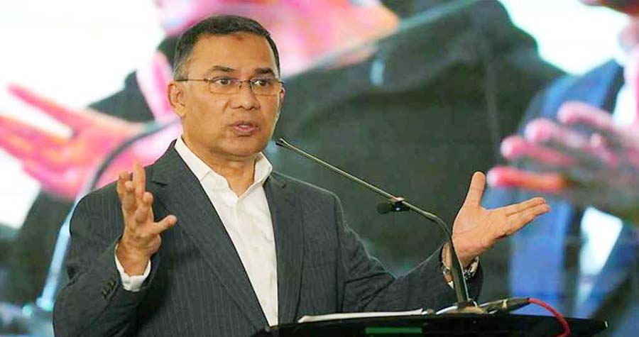 সংবর্ধনায় তারেক রহমানের একমাত্র বক্তা