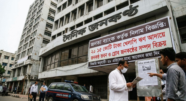 খেলাপি ঋণে গ্লোব জনকণ্ঠ ভবন নিলামে তুলছে জনতা ব্যাংক