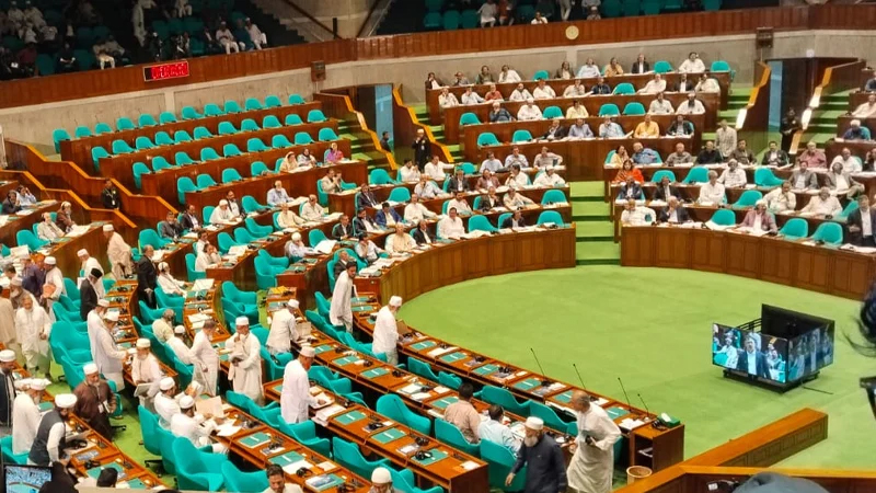 সংসদ থেকে বিরোধী দলের ওয়াকআউট, সংবিধান সংস্কার পরিষদ না হওয়ায় ক্ষোভ