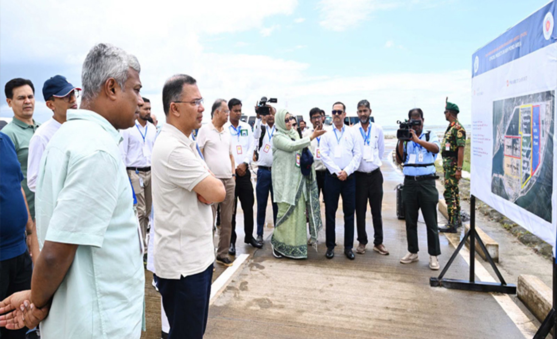 মাতারবাড়িতে মেগা প্রকল্পগুলো পরিদর্শন করলেন প্রধানমন্ত্রী